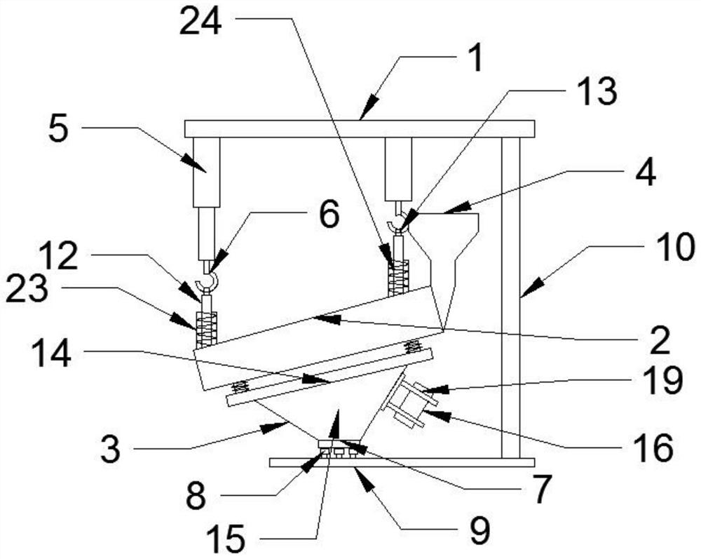 Gravel vibration feeding equipment