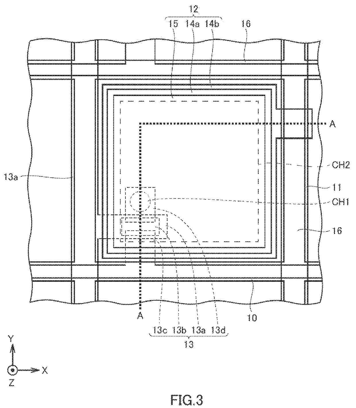 Active matrix substrate, x-ray imaging panel including same, and producing method thereof