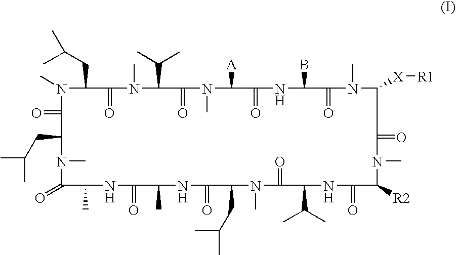 3-ether and 3-thioether substituted cyclosporin derivatives for the treatment and prevention of hepatitis C infection