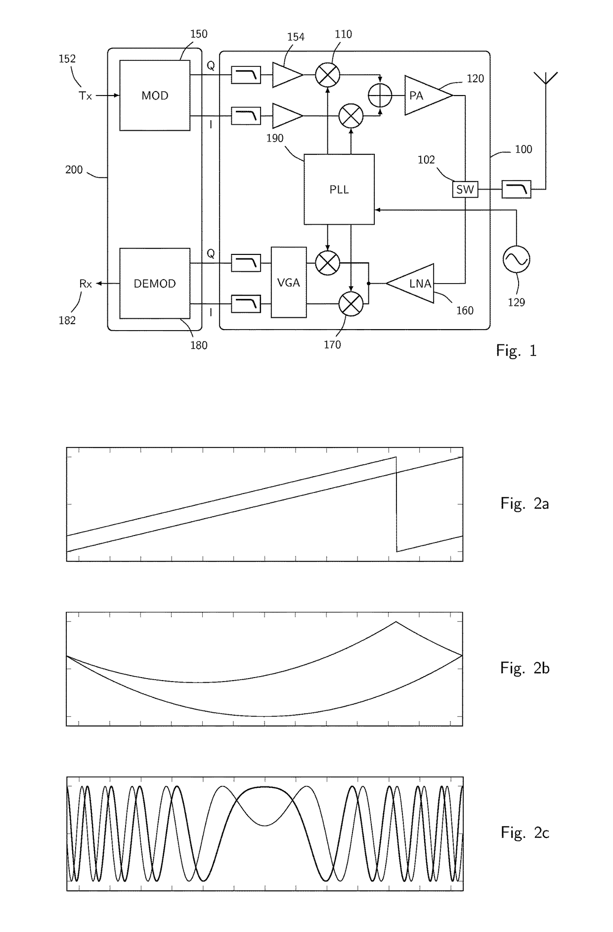 Communication device and method in the cellular band