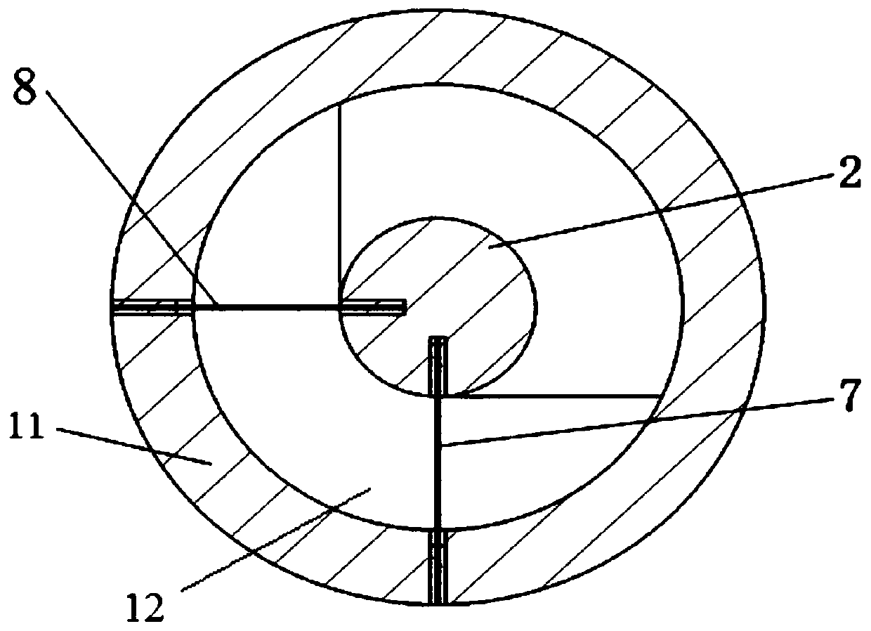 A fiber grating sensor and tire three-way force measuring device