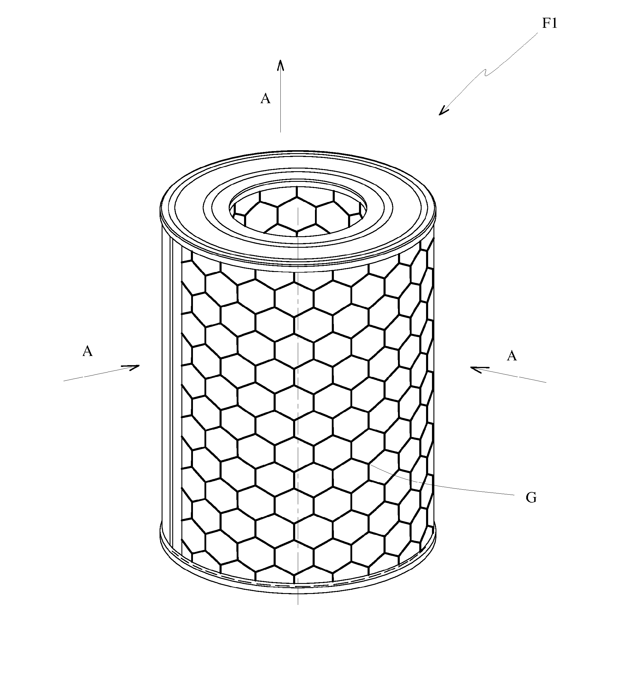 Microbicidal filter and filtration cartridge incorporating such a filter