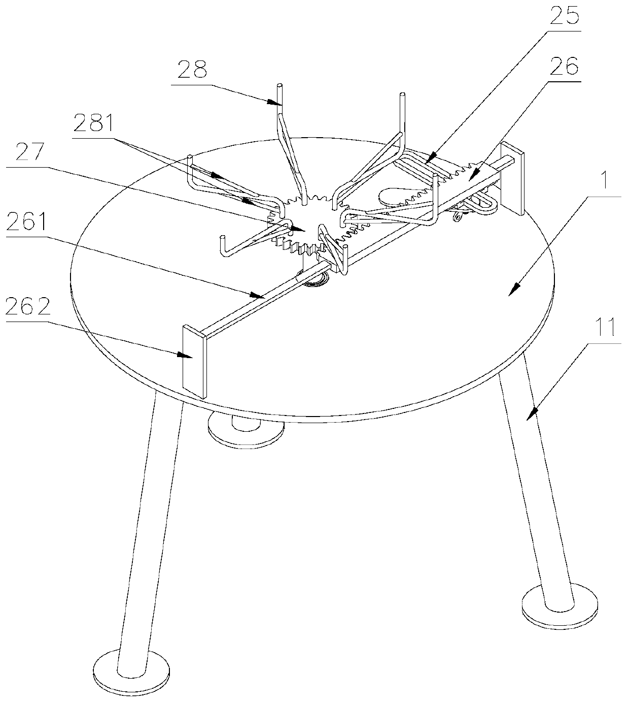 Tea leaf residue removing and screening device