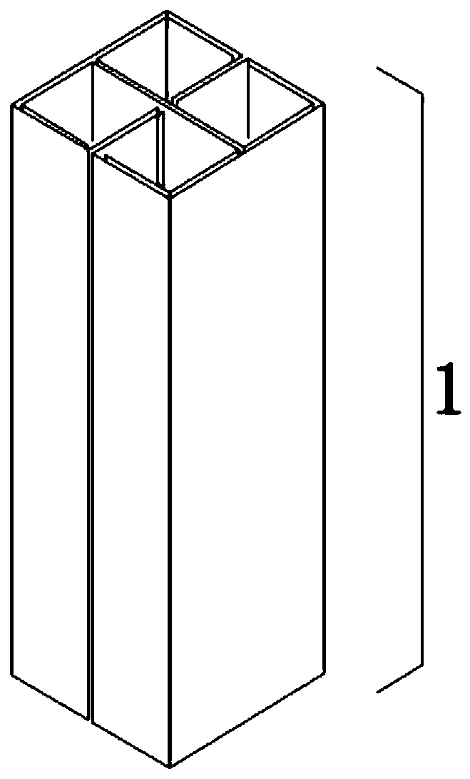 An assembled self-locking multicellular energy absorber