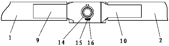 Novel connecting structure for lower chord of cargo boom