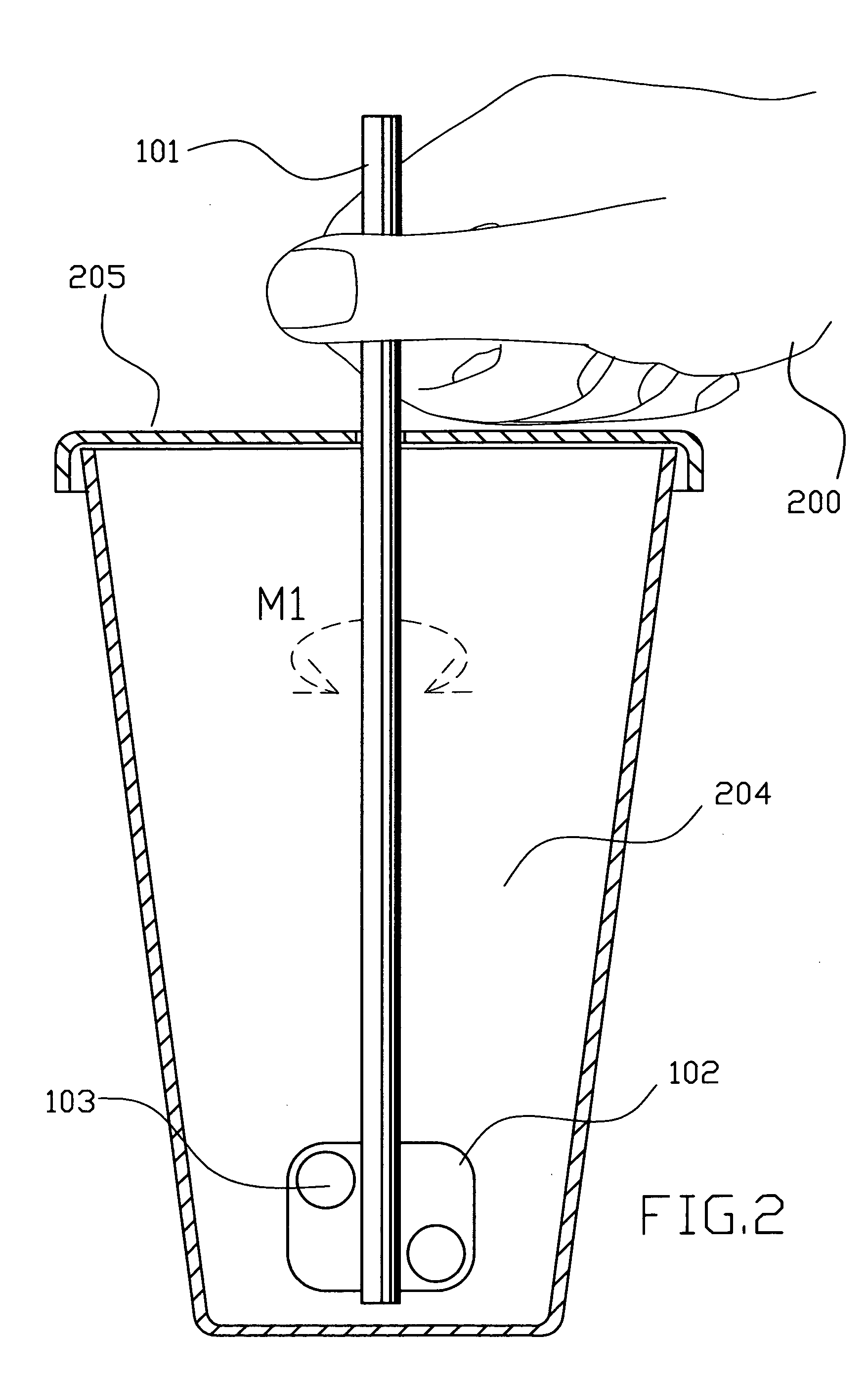 Combined drinking straw with mixer