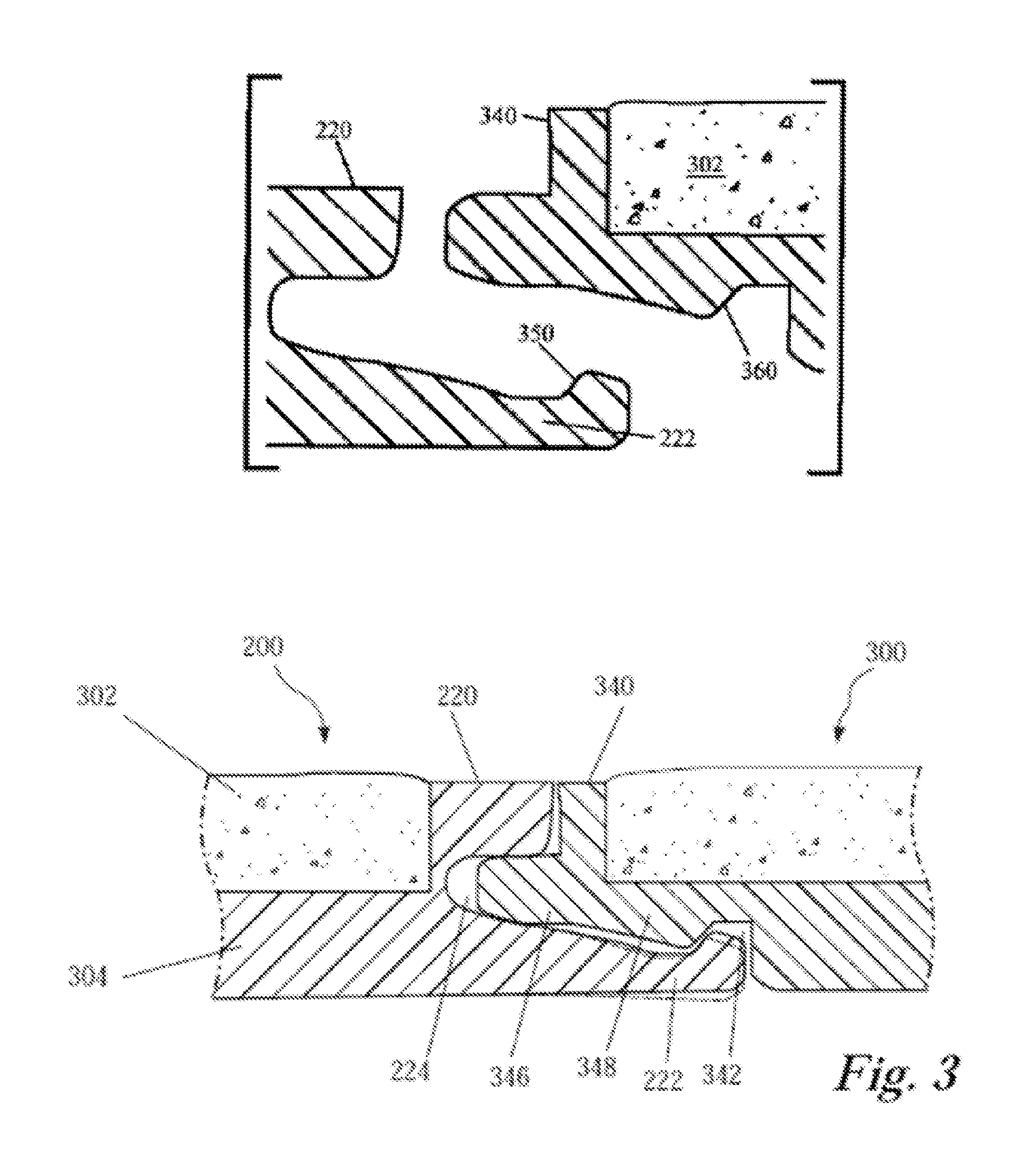 Groutless tile system and method for making the same