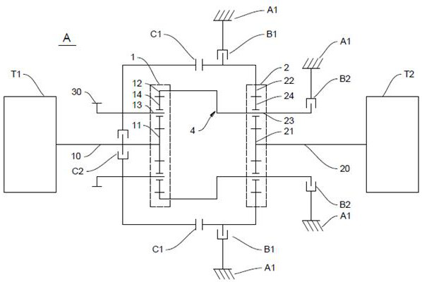 Continuously variable transmission mechanism and powertrain