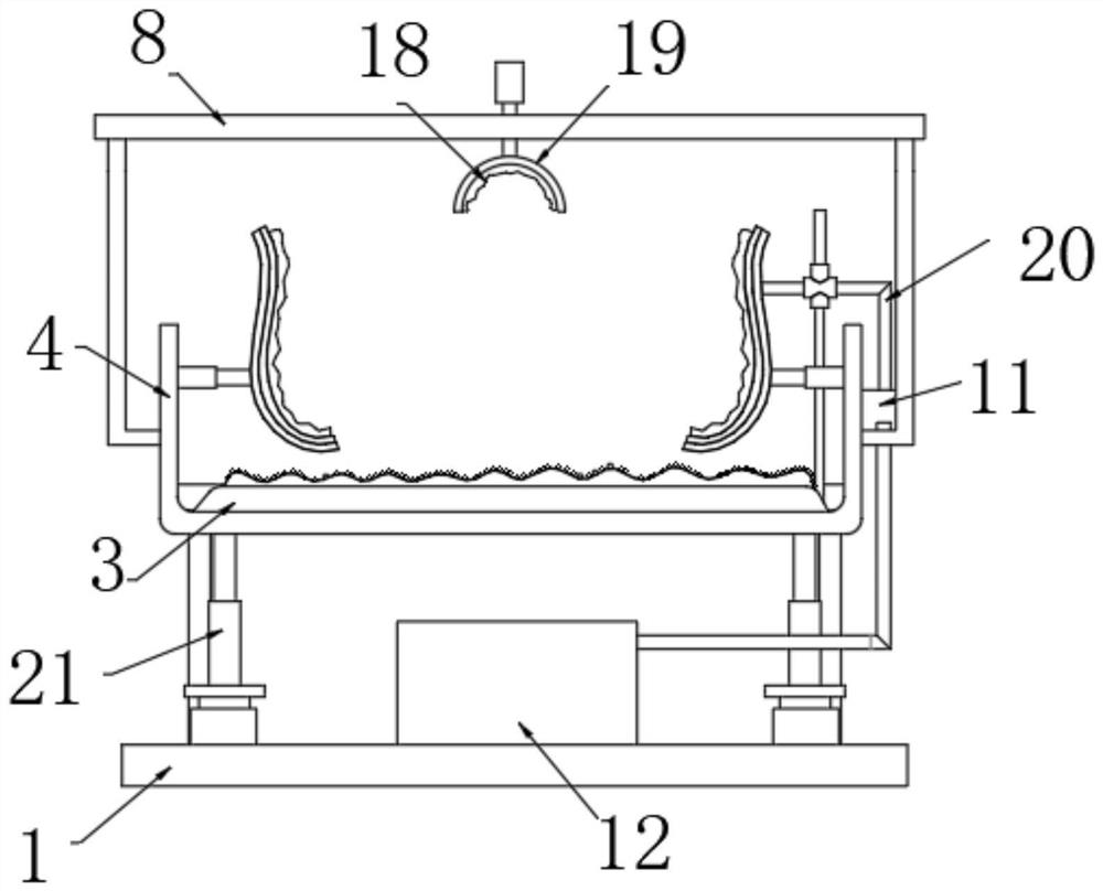 Temperature-adjusting massage device for hemodialysis