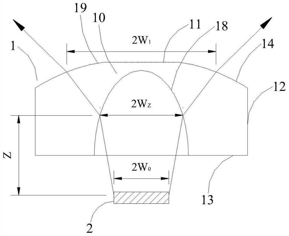 Lens and VCSEL device adopting lens