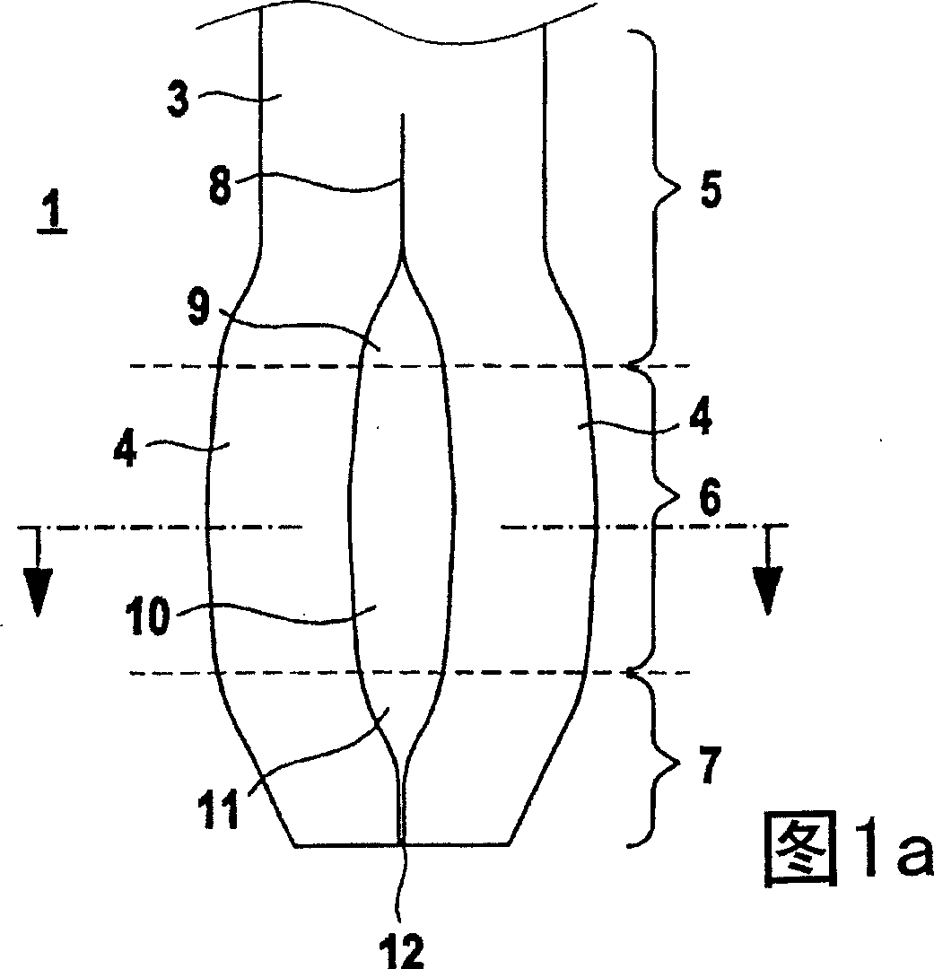 Press-in contact and method for the production thereof