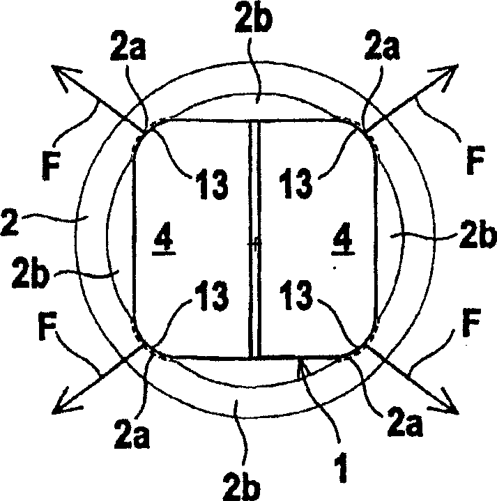 Press-in contact and method for the production thereof