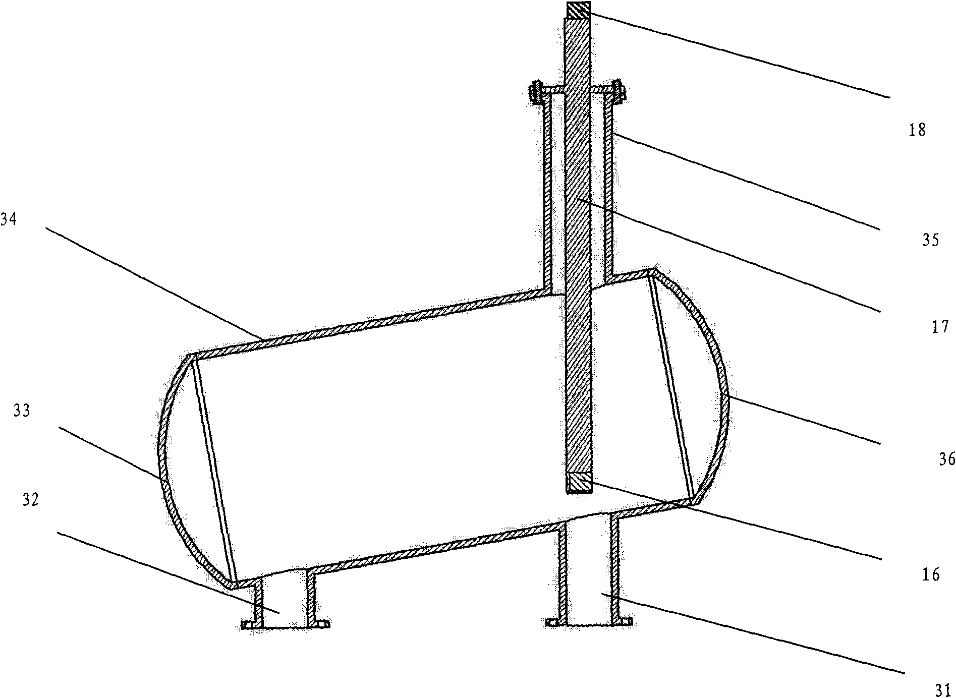 Device and method for automatically metering and calibrating horizontal tank capacity based on standard metal tank