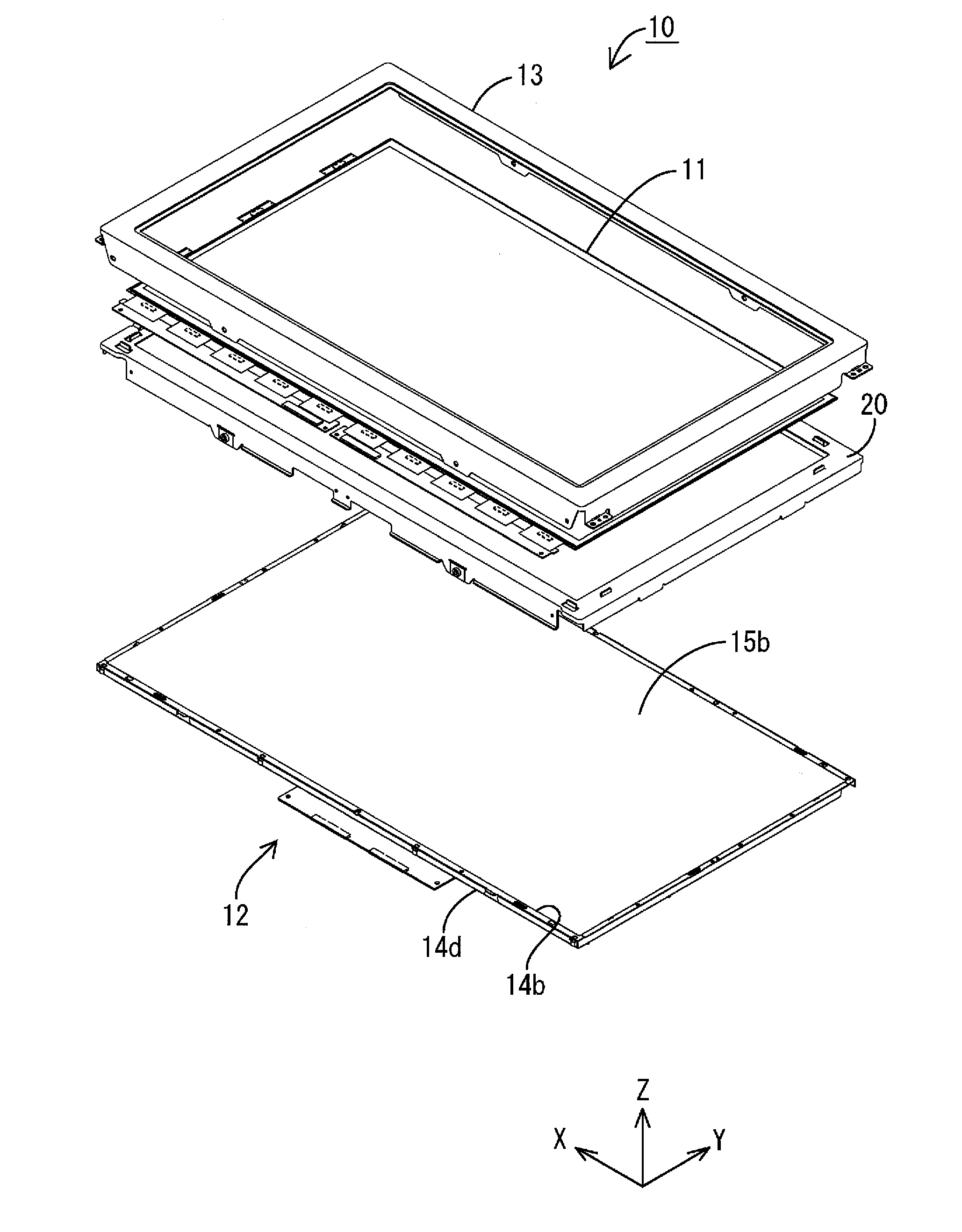 Lighting device, display device and television receiver