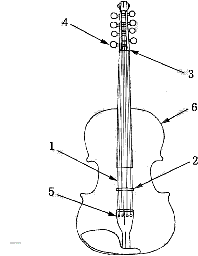 Method for preparing chord violin