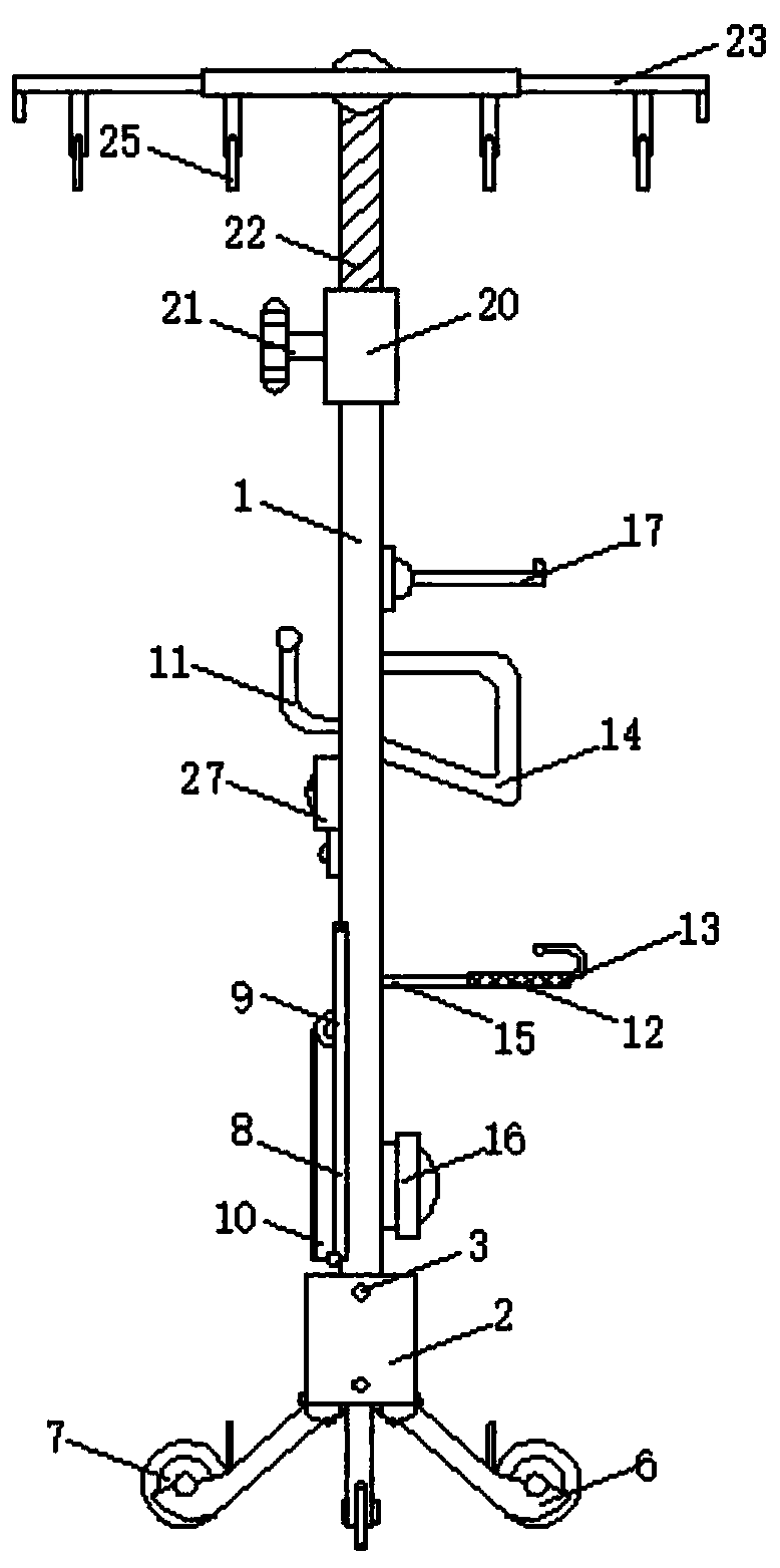 Multifunctional infusion support for otolaryngology department