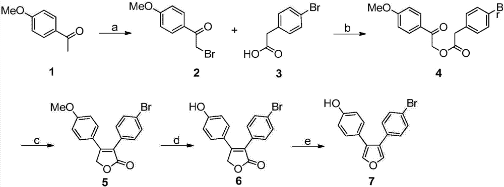 Oxygen bridge dicycloheptene compound containing resveratrol group and its preparation method and use method