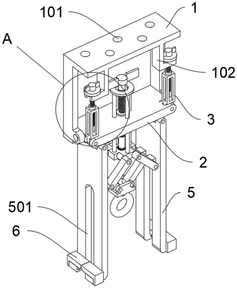 Titanium and aluminum hook structure for keeping elasticity