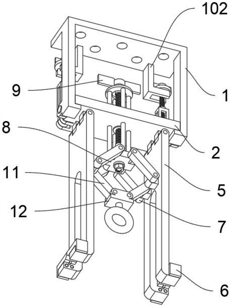 Titanium and aluminum hook structure for keeping elasticity