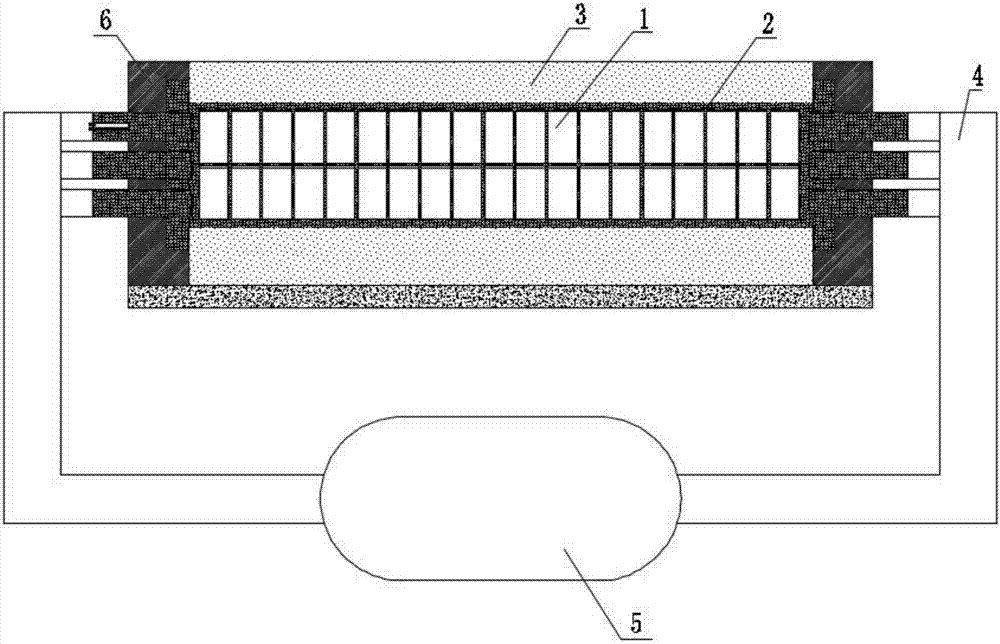 Large-size movable type graphitization system