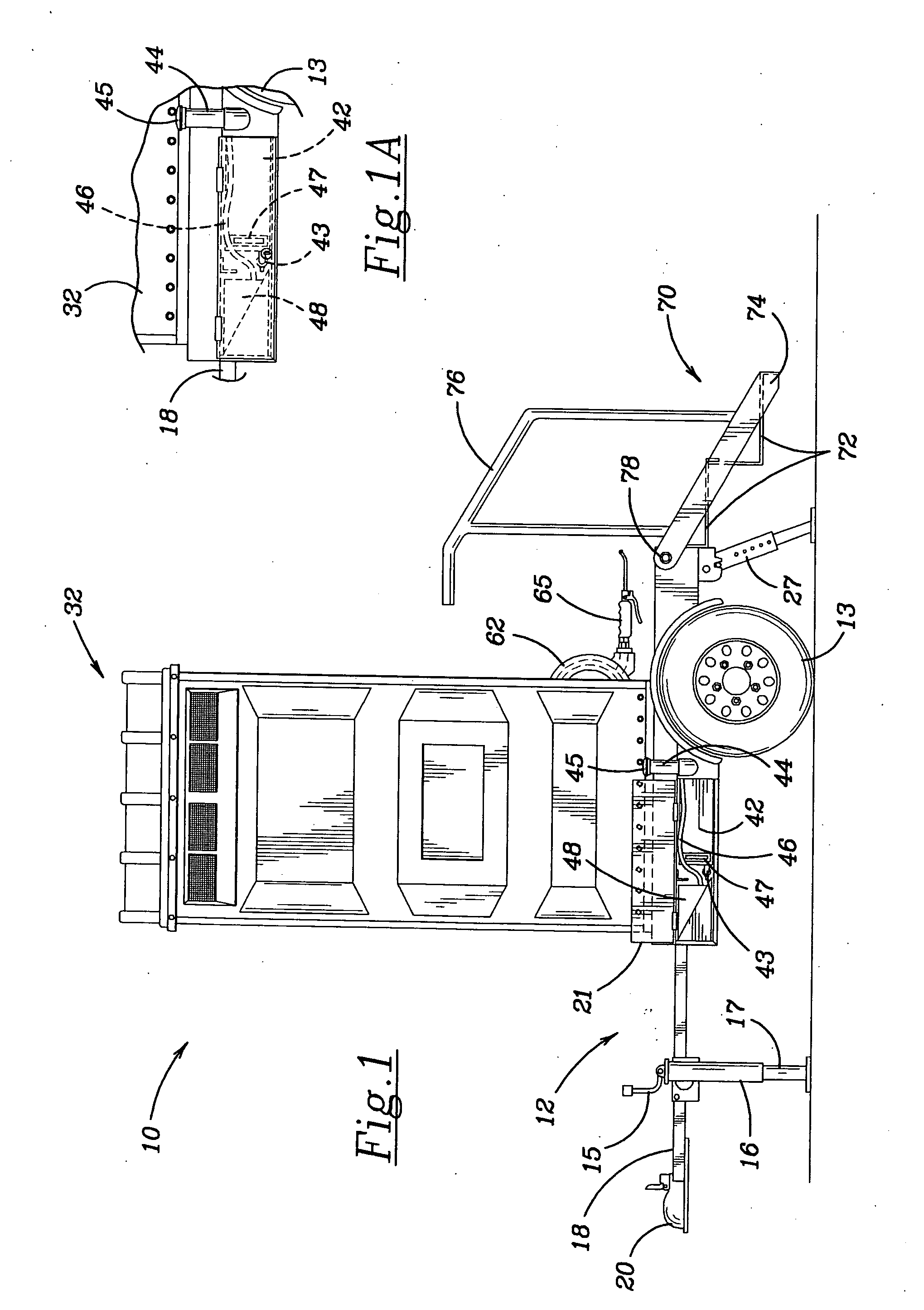 Trailer mounted portable lavatory