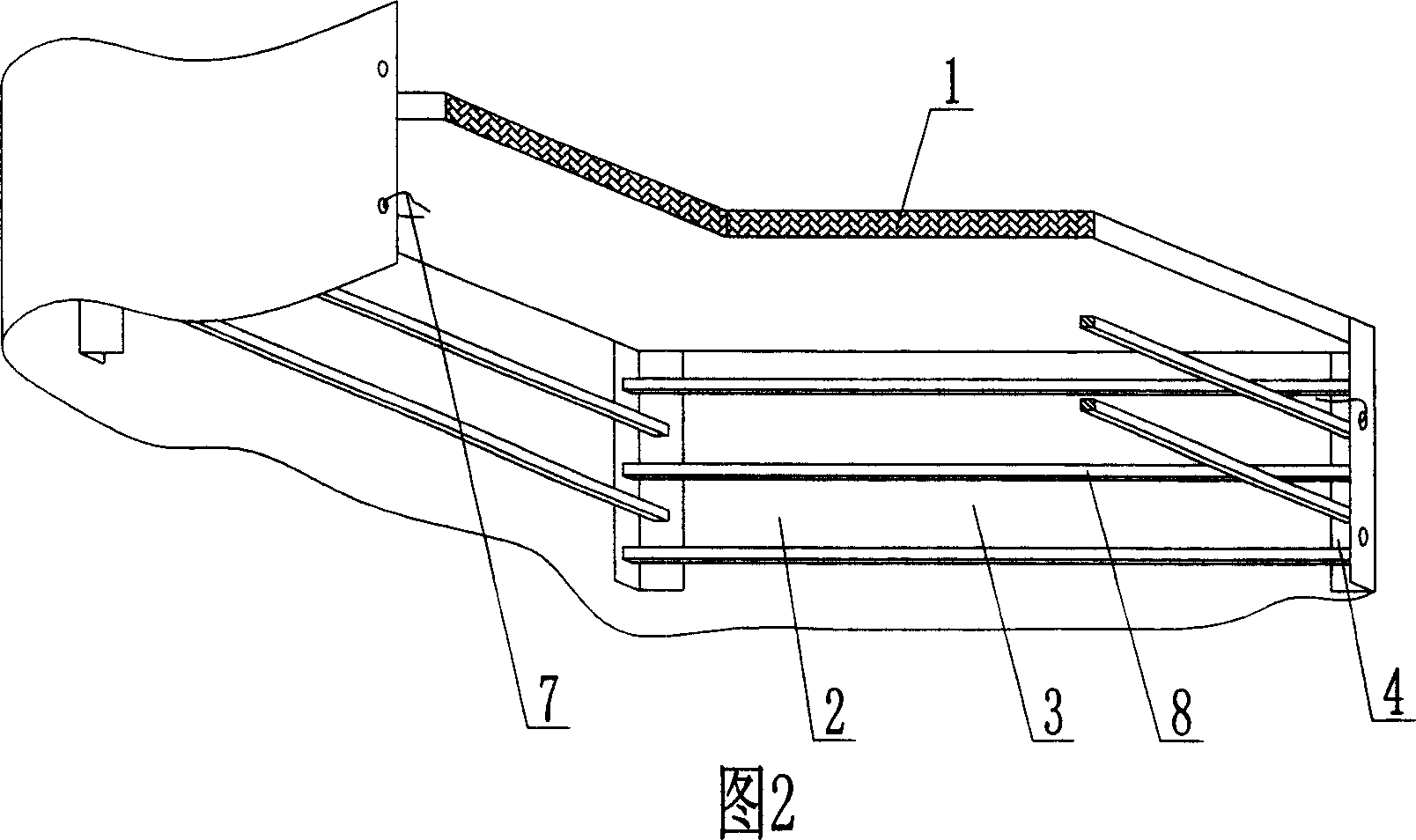 Opening box for concrete structure