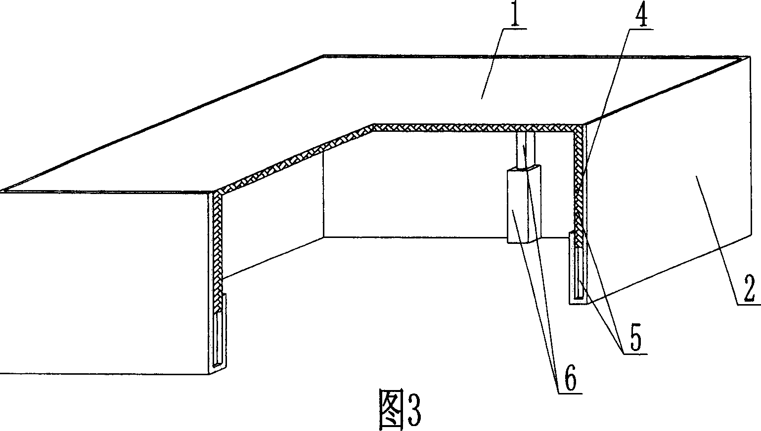 Opening box for concrete structure