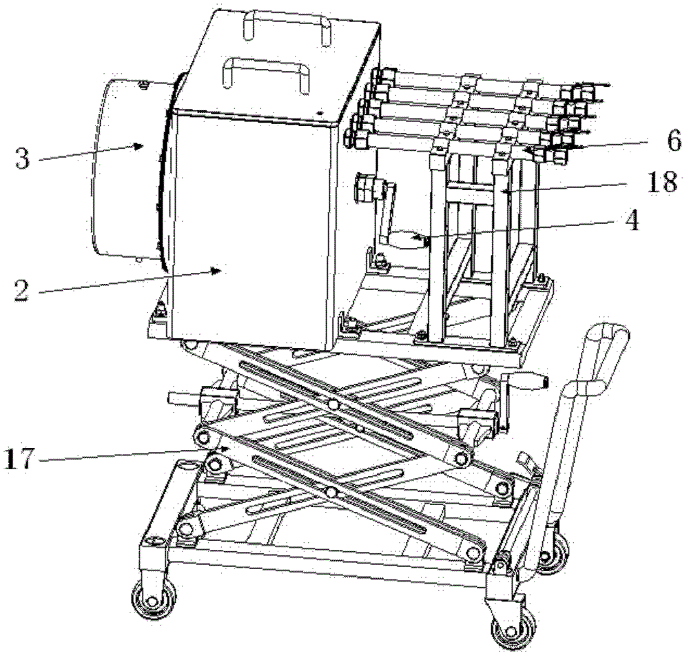 Petroleum drill collar joint thread surface hot phosphating device