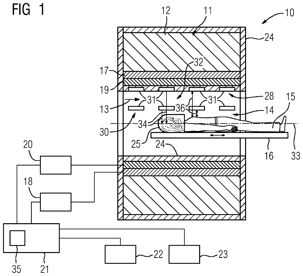 Medical imaging unit, medical imaging device with a medical imaging unit, and method for detecting a patient movement