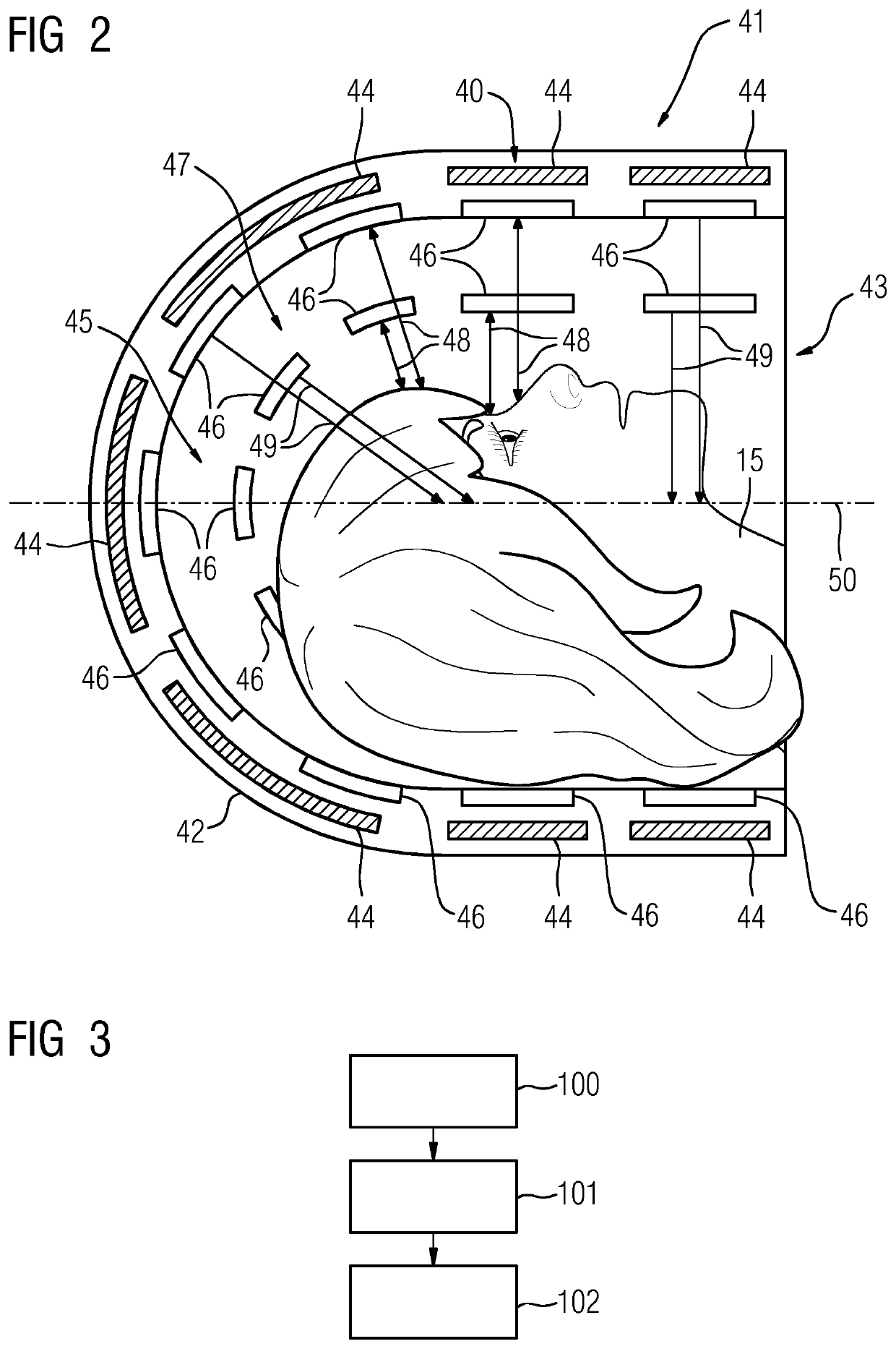 Medical imaging unit, medical imaging device with a medical imaging unit, and method for detecting a patient movement