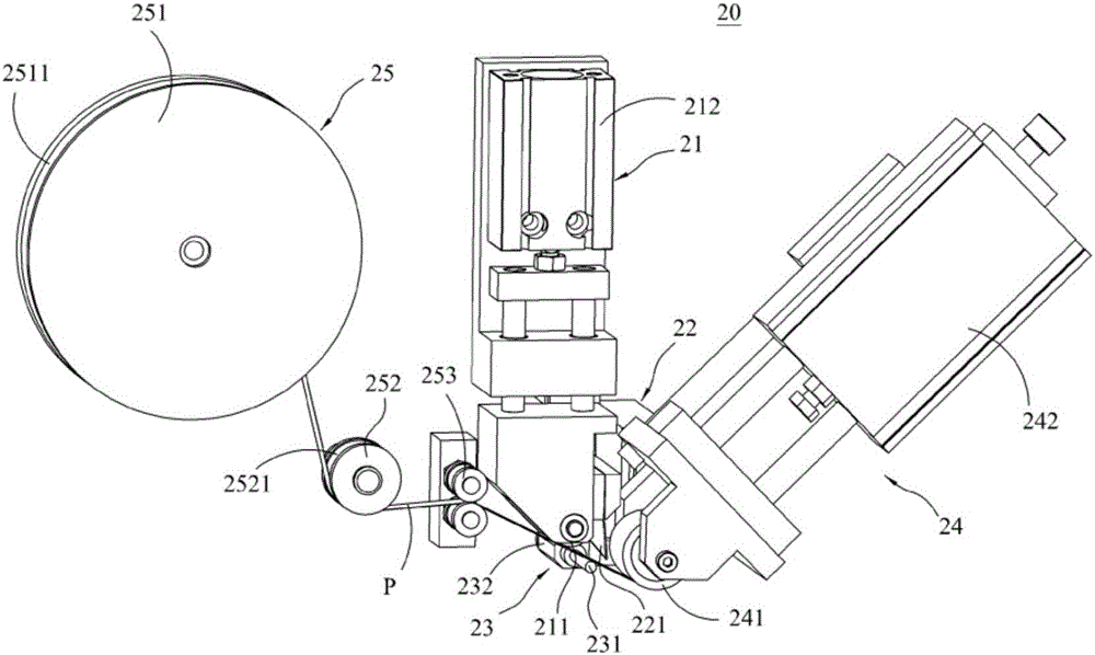 Automatic laminating device for viscous solar battery welding strip