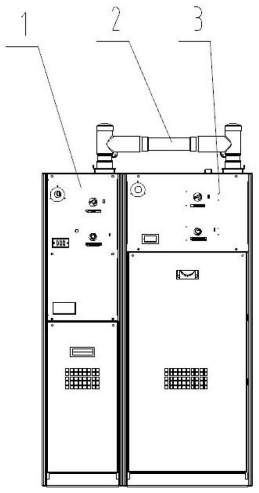 Integrated node ring main unit for emergency power supply