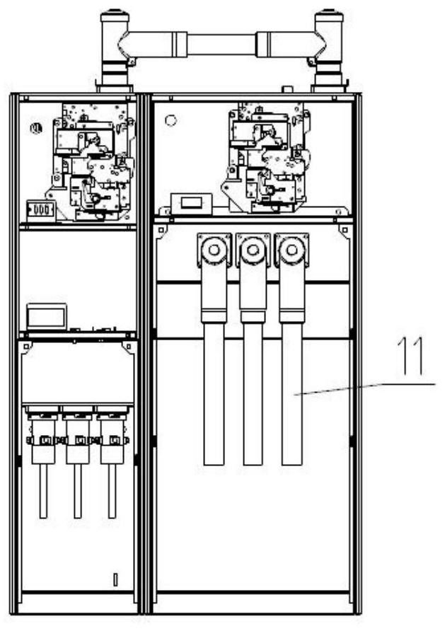 Integrated node ring main unit for emergency power supply