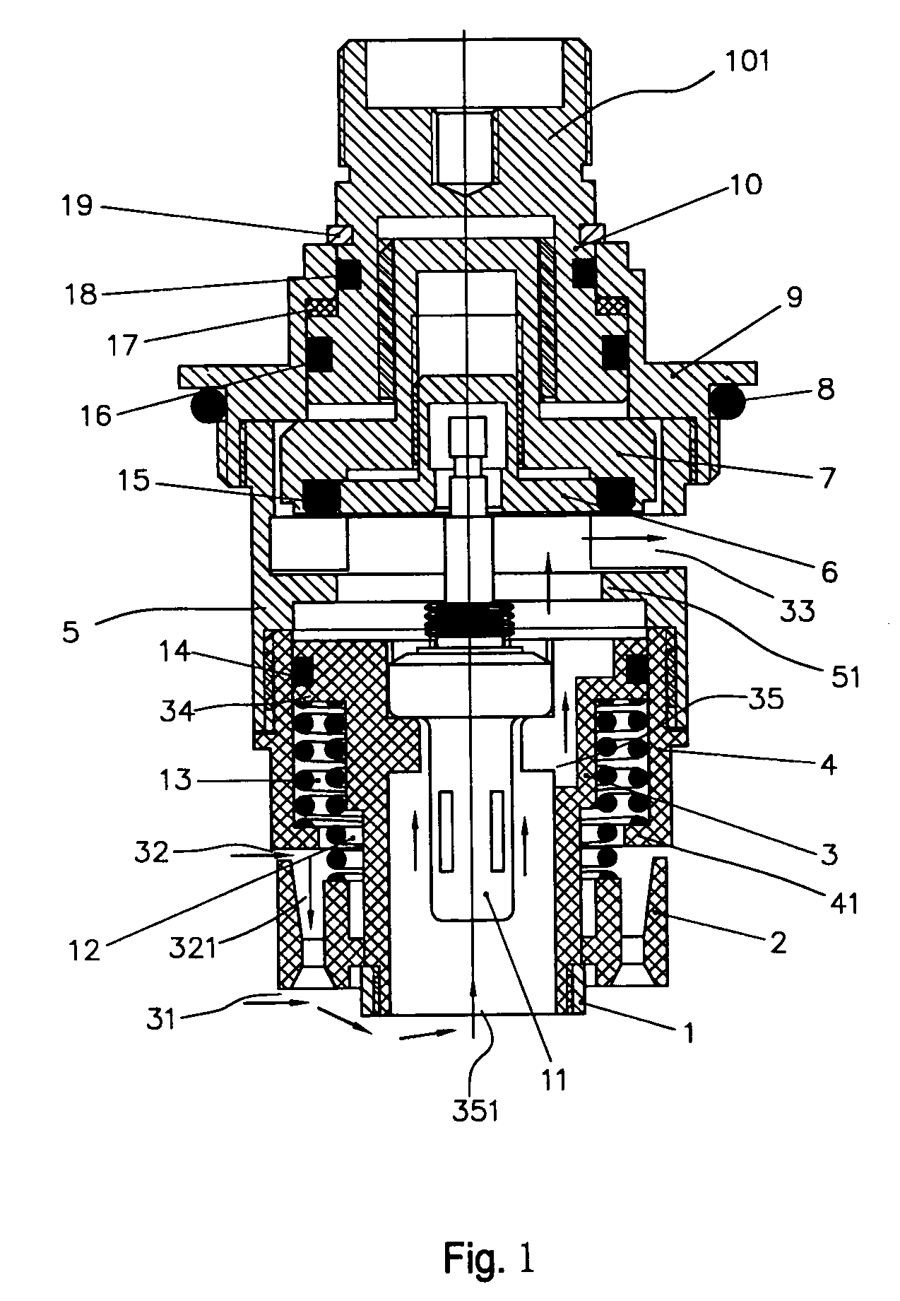 Successive type constant-temperature valve core with single handle