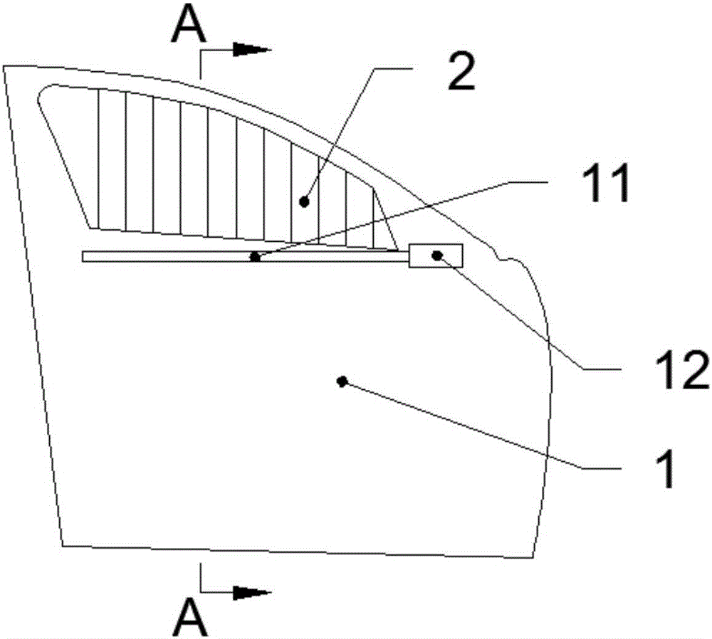 Car door with louver