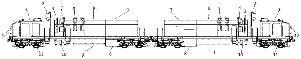 A tunnel dust removal vehicle with a drawer-type dust collection cabin and its use method