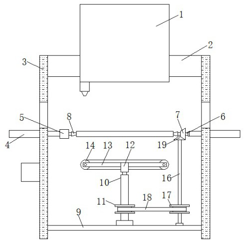 Rust-proof and corrosion-resistant electrostatic powder spraying device for refrigerator shell