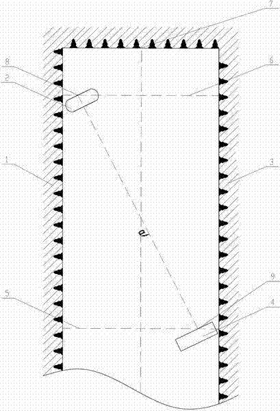 Roadway multi-azimuth advance detection method