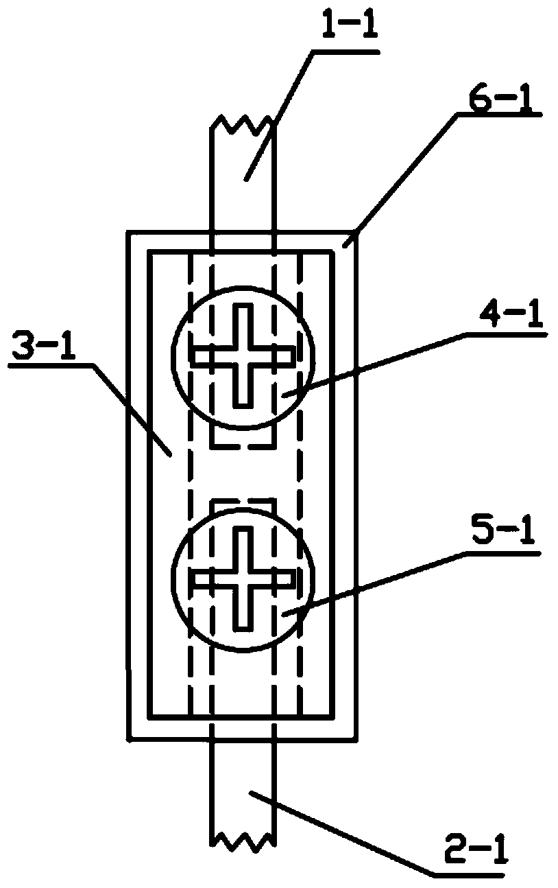 Electricity stopping and recovering binding post in centralized ammeter box