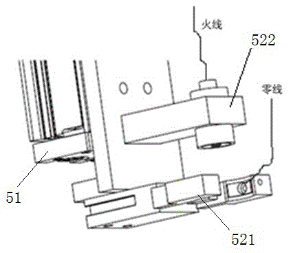 Bulb lamp online automatic fast electric parameter detection device and detection method