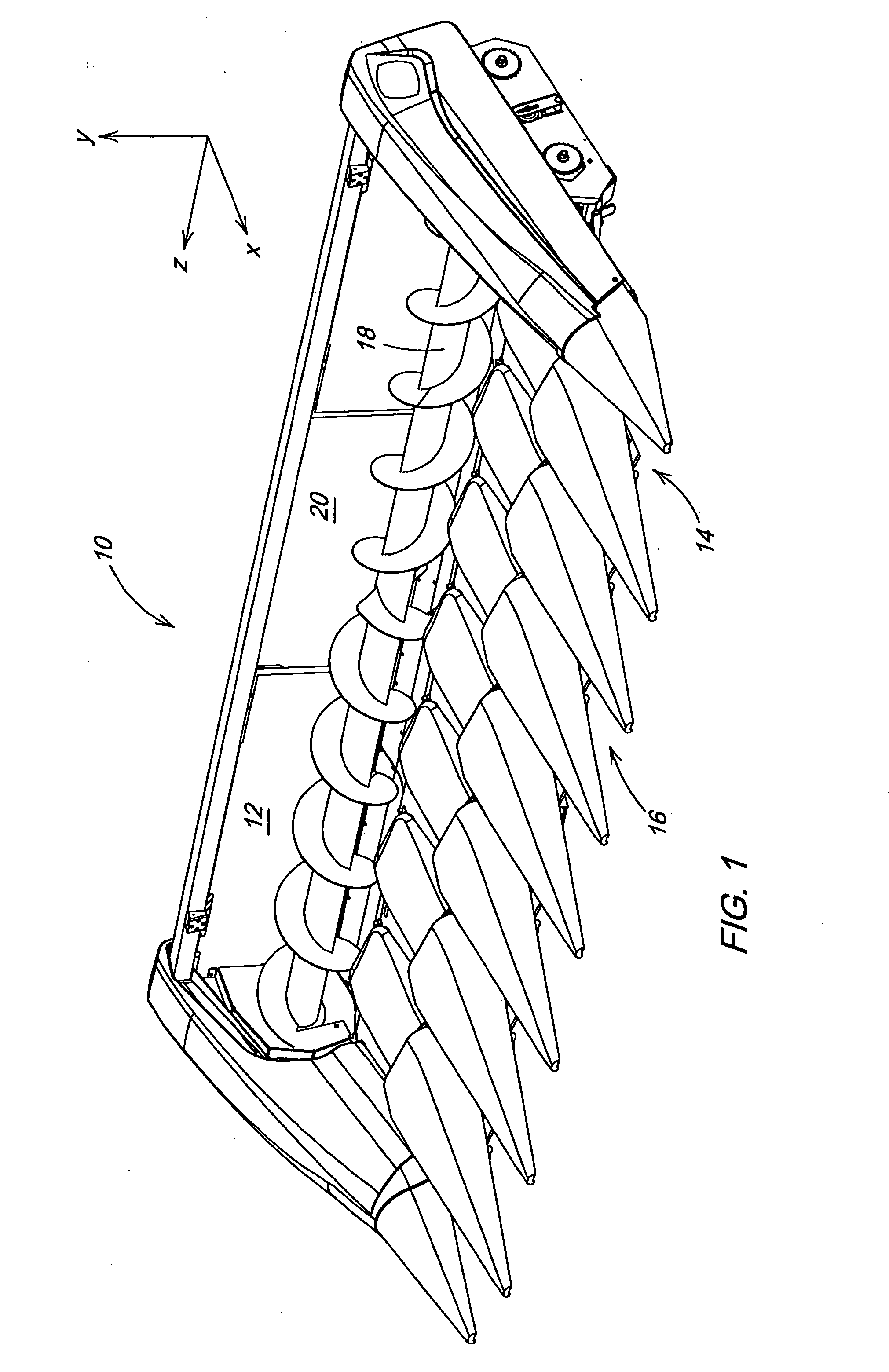 Row divider having a variable-height ear saver