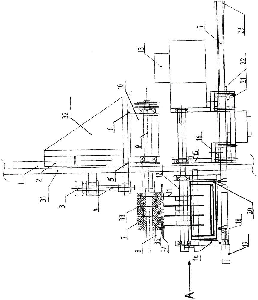 Glue applying and scraping mechanism of hard capsule glue applying sealing machine