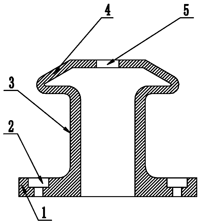 Reinforced full-blocking-eave bollard