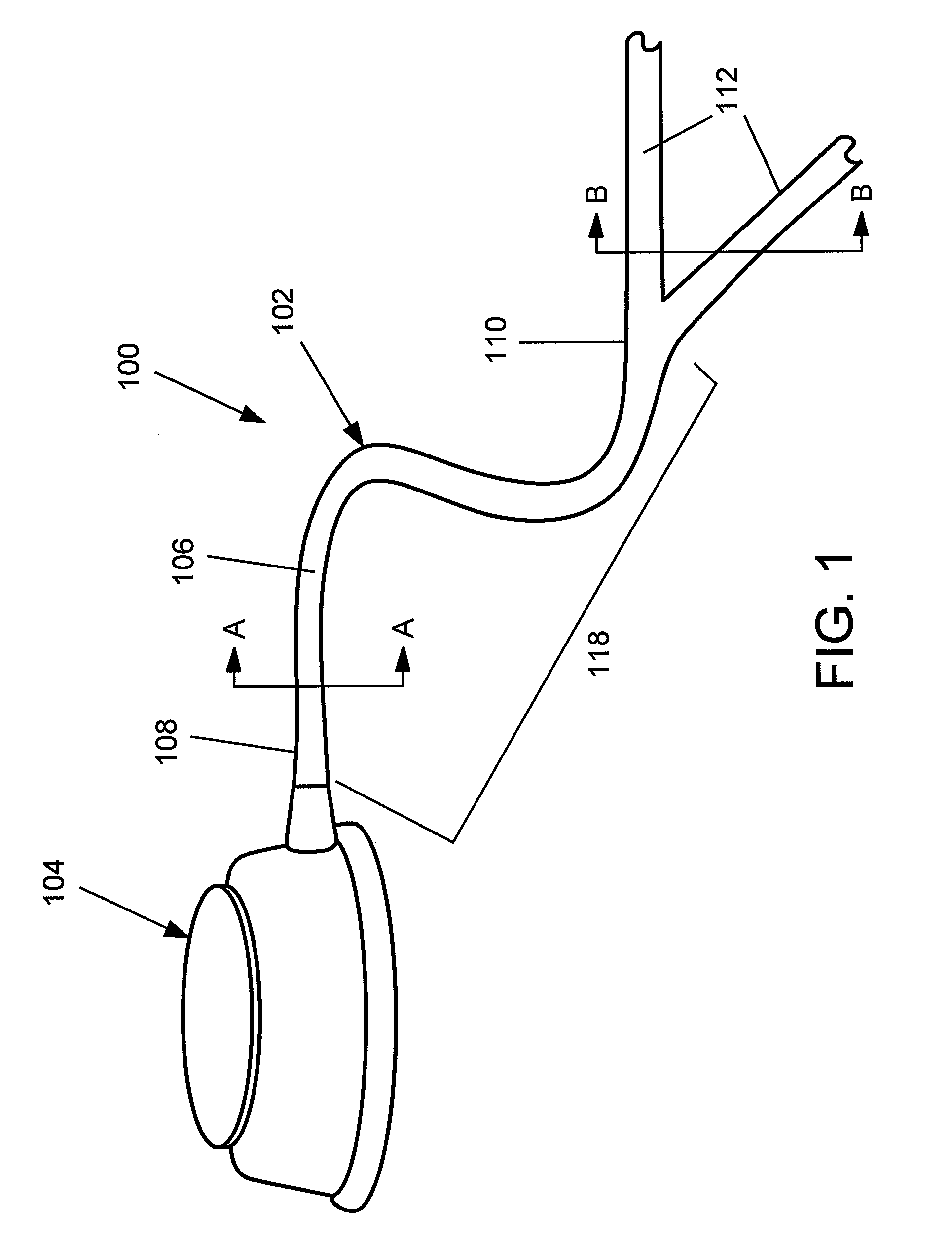 Branched catheter tip