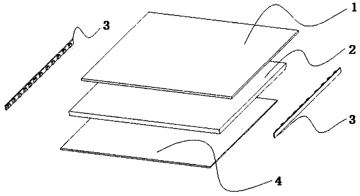 Compound co-extrusion board with light guide and diffusion functions, and manufacturing method thereof