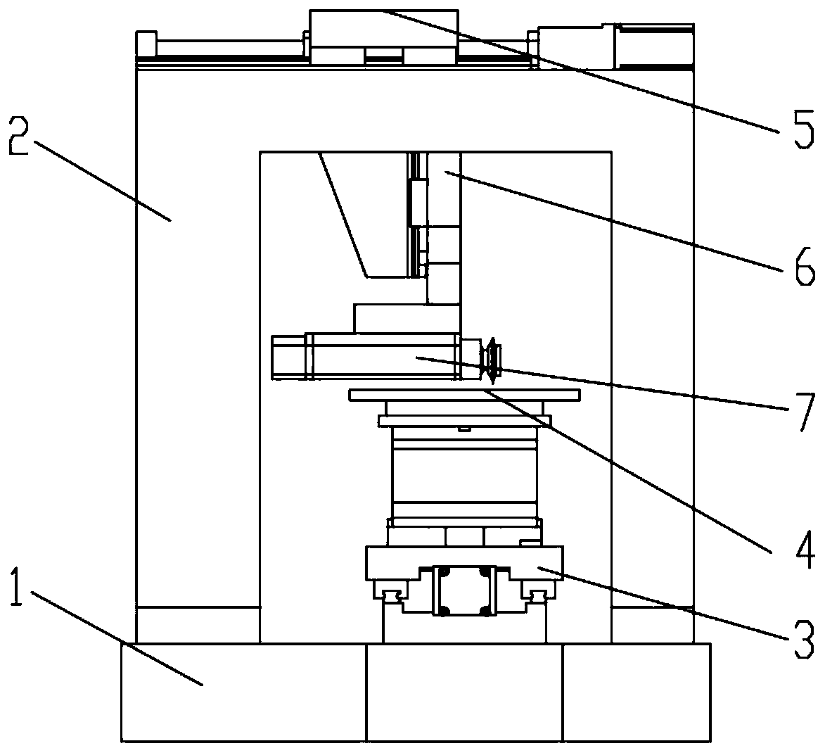 Double-gantry type structure slice cutting machine symmetrical about YZ plane