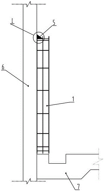 Installing structure for shield arrival temporary waterproof device without main structure and construction method of installing structure