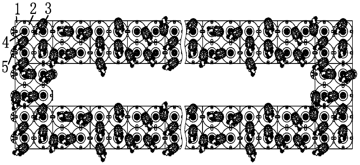 Modularized knotless net weaving equipment