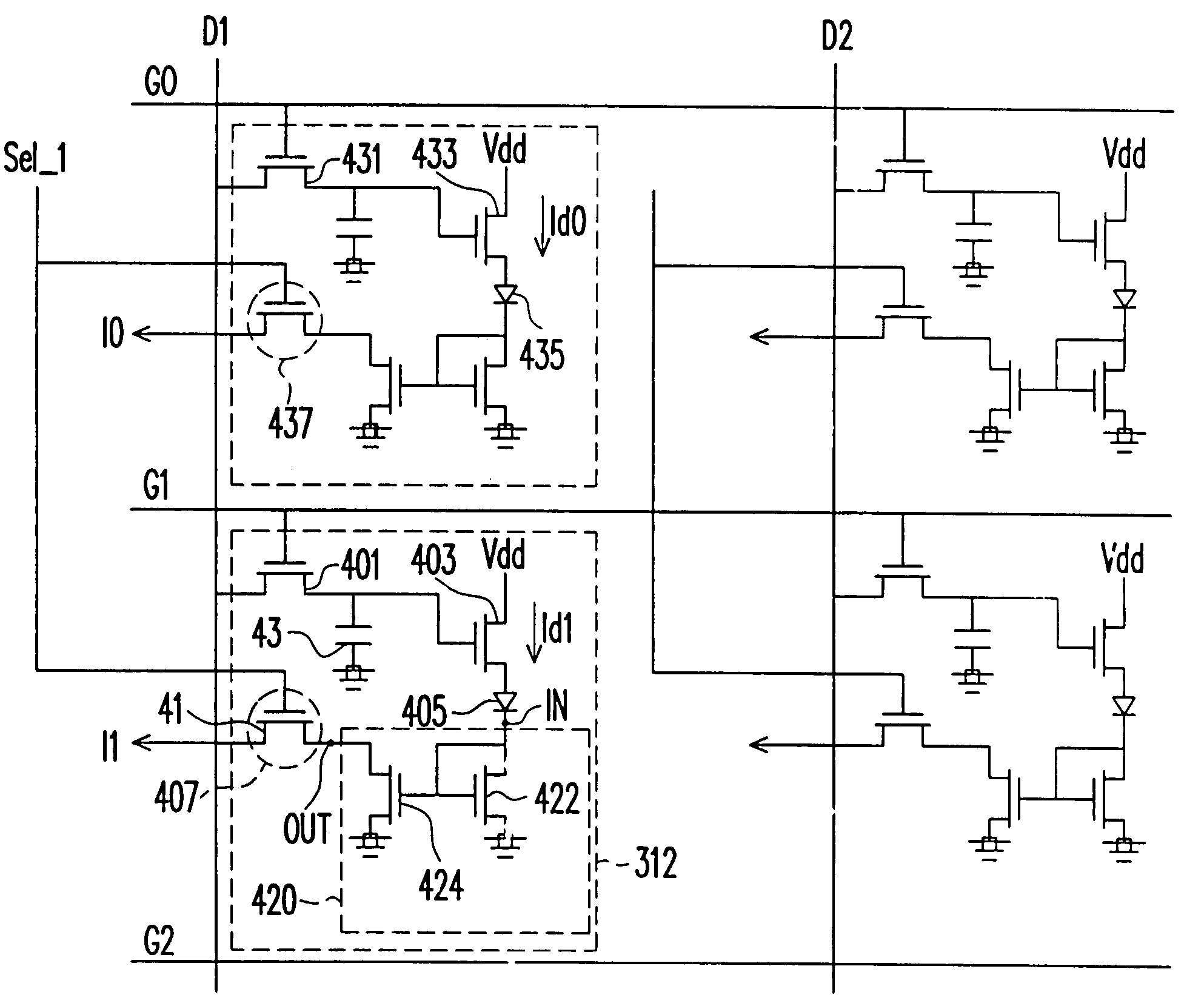 Display device and display panel, pixel circuit and compensating method thereof