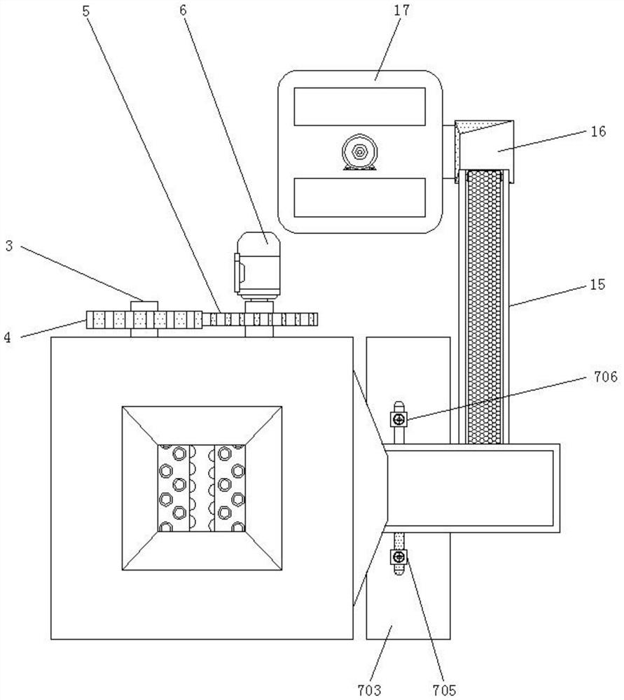 A device for improving the active performance of aggregates for recycled concrete processing